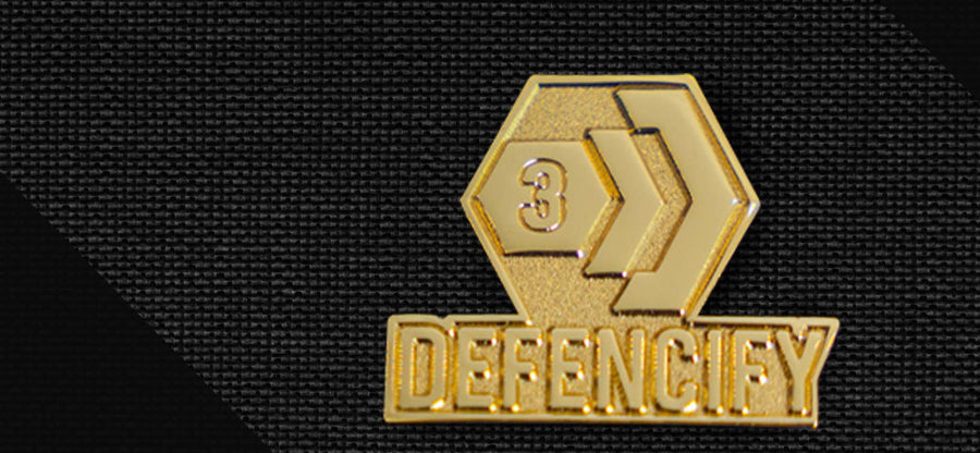 Defencify Academy Tier 3 Gold lapel pin