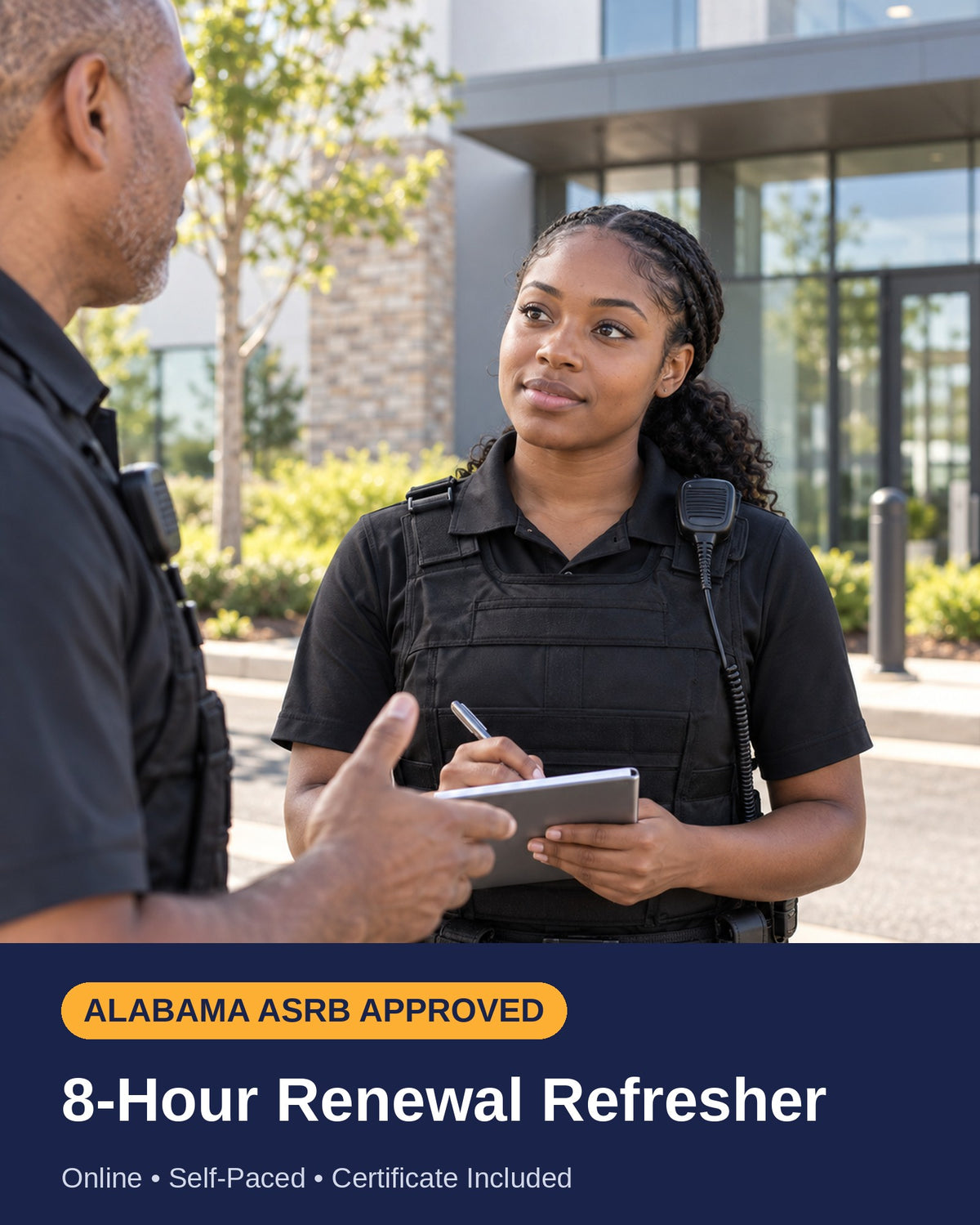 Alabama Certified Security Guard – 8-Hour REFRESHER Training Course (Online)