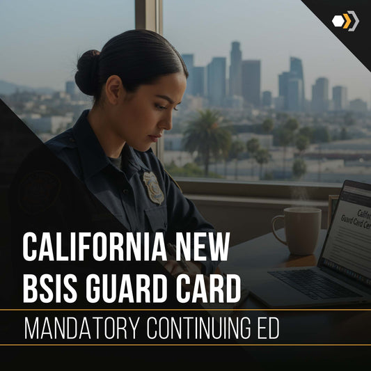 California BSIS NEW Guard Card MANDATORY Continuing Education Bundle - 16 Hours