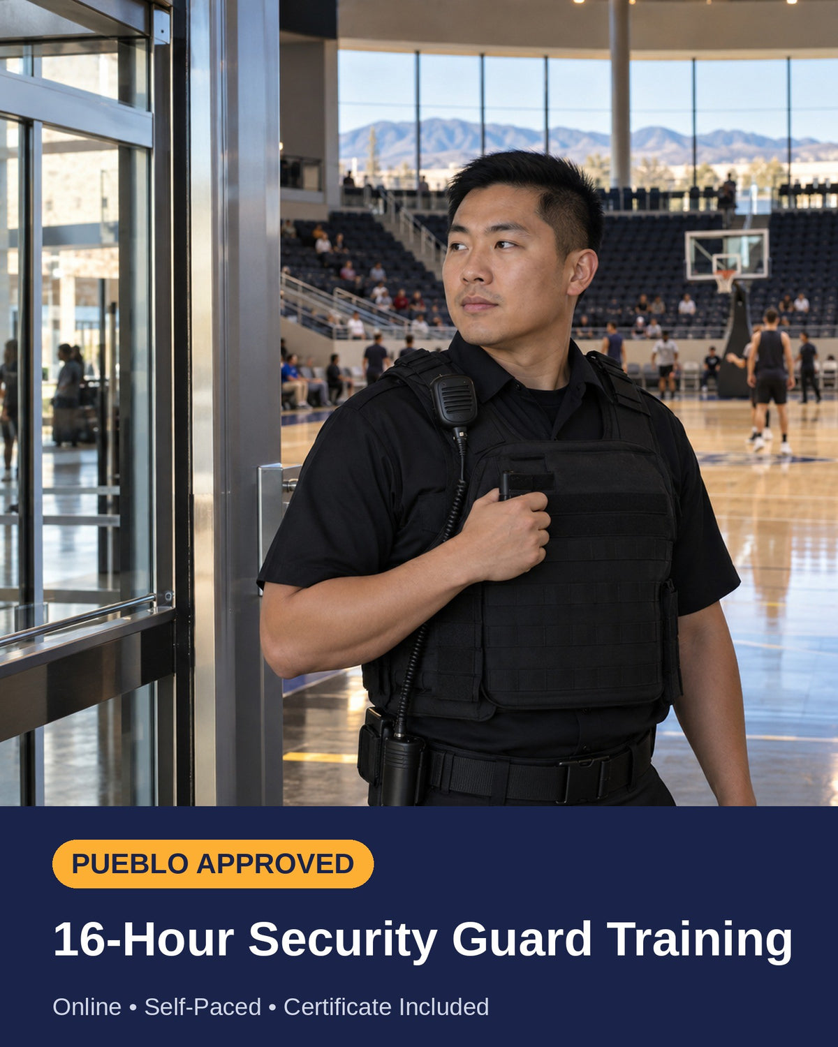 Pueblo, CO Initial Security Guard Training Course – 16 Hours