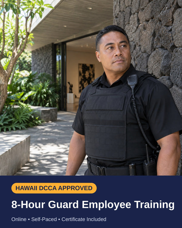 Hawaii Guard Employee (GDE) – 8-Hour Initial Training Course (Online)