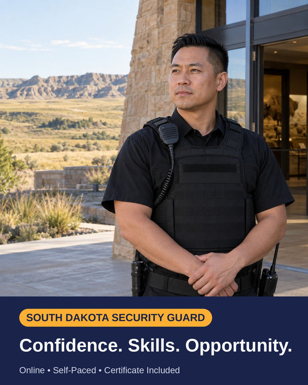 South Dakota Security Guard Training Bundle: Confidence. Skills. Opportunity.